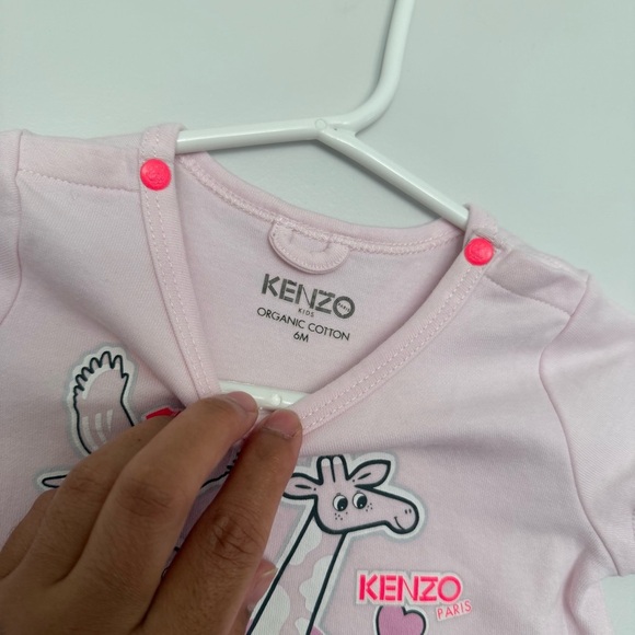 Kenzo Light Pink Animal Print Dress - Picture 3 of 3